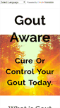 Mobile Screenshot of gout-aware.com